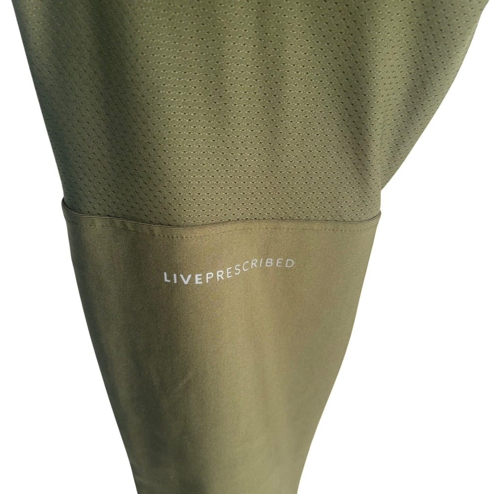 LIVÉPRESCRIBED Men's Olive Green Athletic Training Jogger Pants